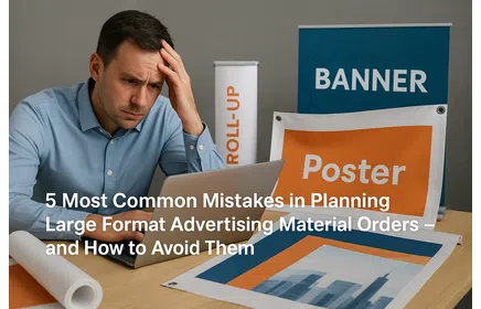 The 5 Most Common Mistakes in Planning Large Format Advertising Material Orders – and How to Avoid Them